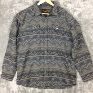 Howler Brothers Sheridan Flannel Mens XL Southwest Aztec Button Up Long Sleeve